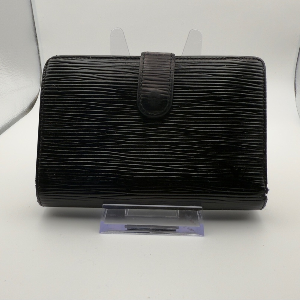 Louis Vuitton Black Epi Leather French Purse Wallet Gold | Women’s | Used |